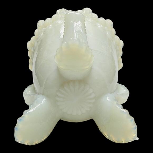 Forget Me Not Toothpick Holder Boyds Art Glass 2000 Silver White  - B1011 - Picture 9 of 16